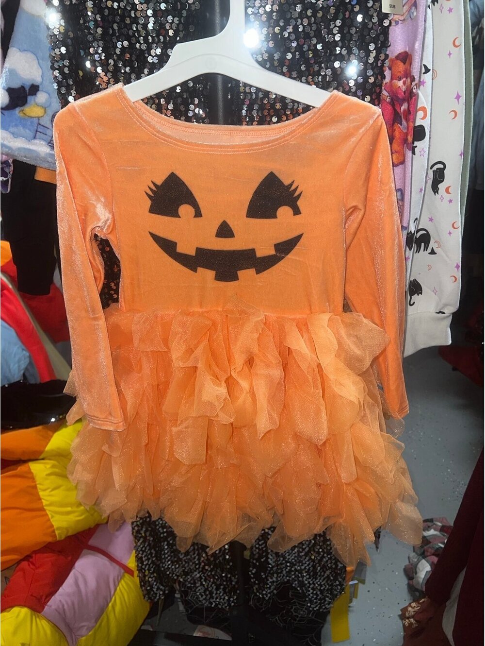 Girls pumpkin tutu Halloween dress size 3t